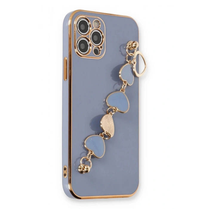 Newface iPhone 12 Pro Max Kılıf Esila Silikon - Gri