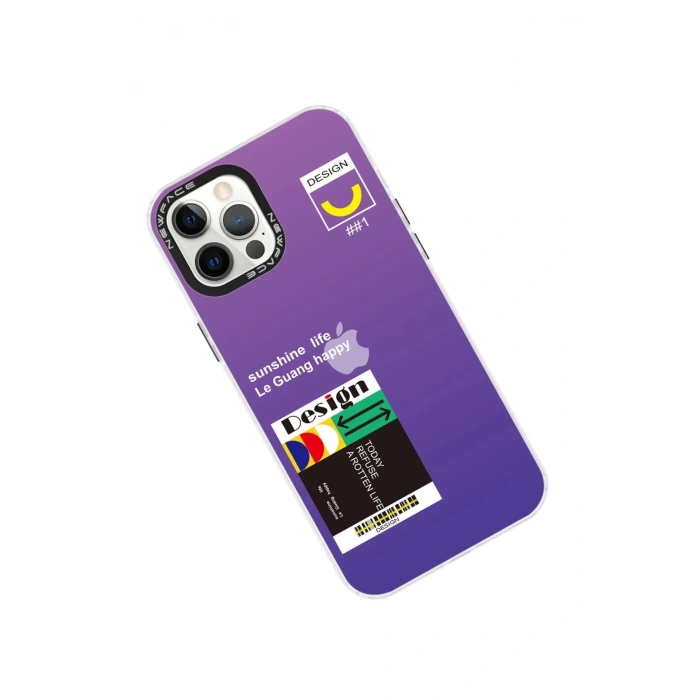 Newface iPhone 12 Pro Max Kılıf Estoril Desenli Kapak - Estoril - 4