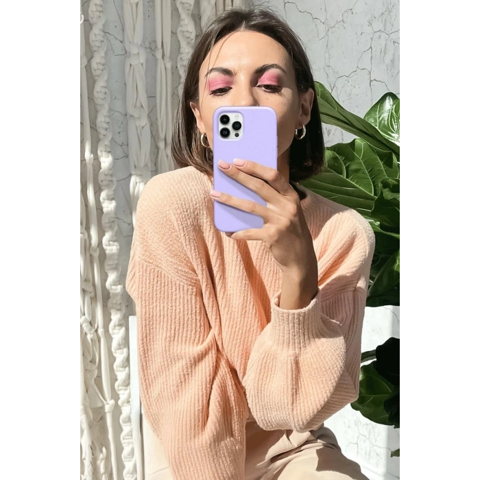 Newface iPhone 12 Pro Max Kılıf First Silikon - Sarı