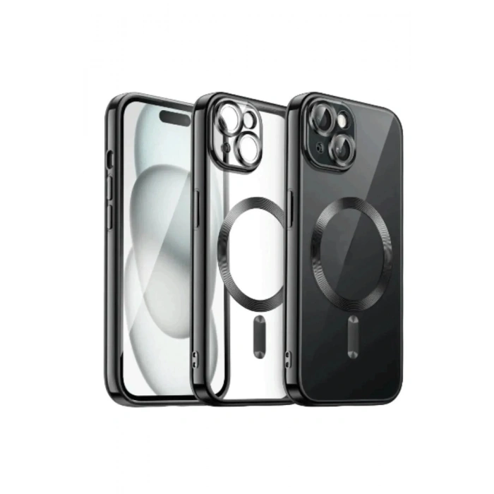 Newface iPhone 12 Pro Max Kılıf Kross Magneticsafe Kapak - Siyah