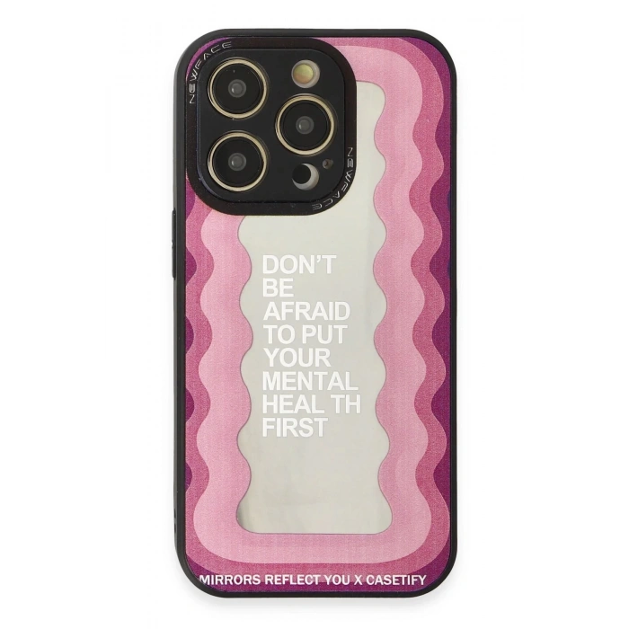 Newface iPhone 12 Pro Max Kılıf Mirror Desenli Kapak - Mirror - 11