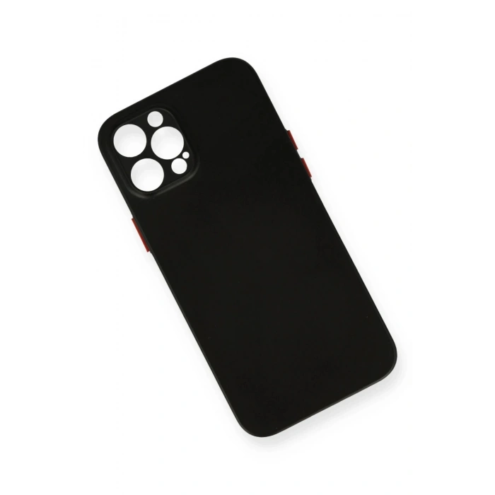Newface iPhone 12 Pro Max Kılıf PP Ultra İnce Kapak - Siyah