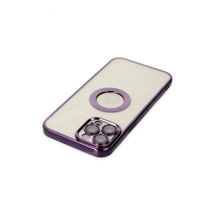 Newface iPhone 12 Pro Max Kılıf Slot Silikon - Mor