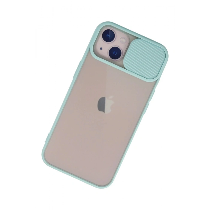 Newface iPhone 13 Kılıf Palm Buzlu Kamera Sürgülü Silikon uaz