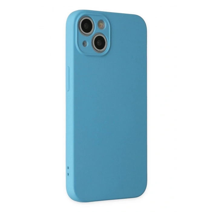 Newface iPhone 13 Mini Kılıf Nano içi Kadife Silikon - Mavi