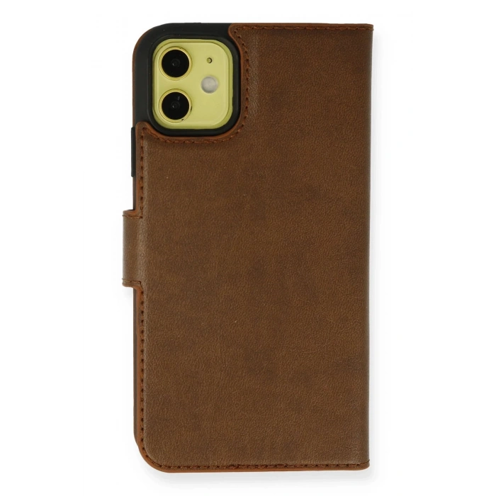 Newface iPhone 13 Mini Kılıf Trend S Plus Kapaklı Kılıf - Taba