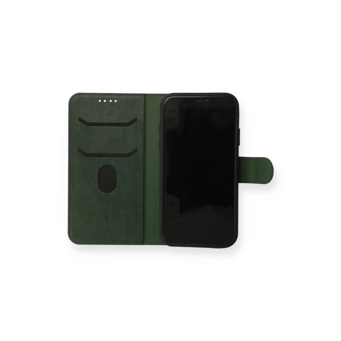 Newface iPhone 13 Mini Kılıf Trend S Plus Kapaklı Kılıf - Yeşil