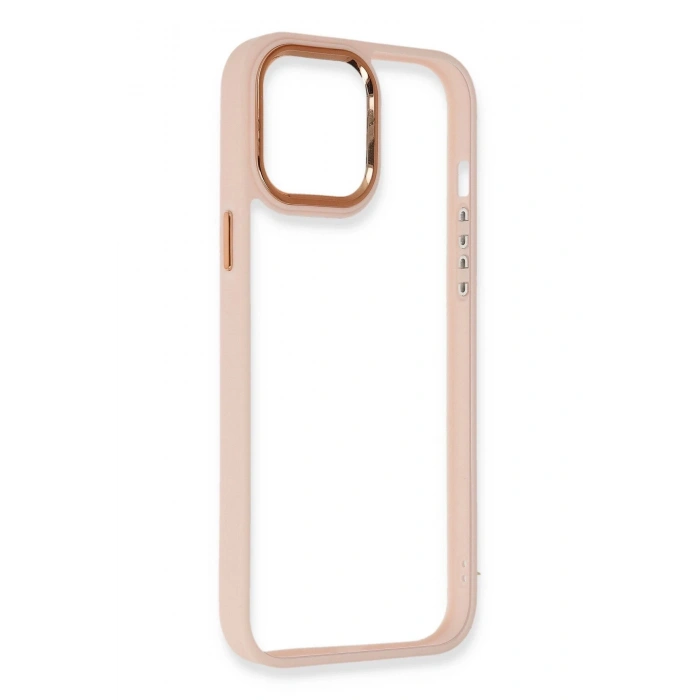 Newface iPhone 13 Pro Kılıf Dora Kapak - Pudra