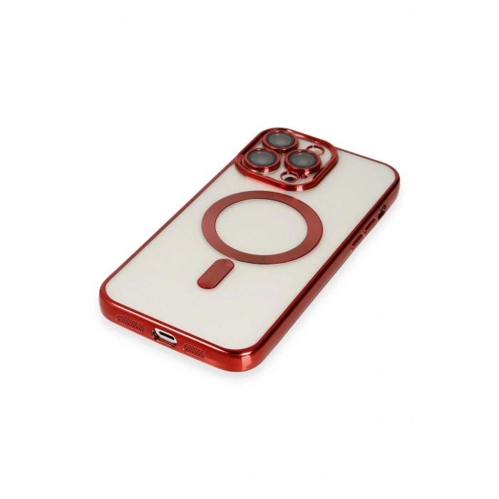 Newface iPhone 13 Pro Kılıf Kross Magneticsafe Kapak - Kırmızı