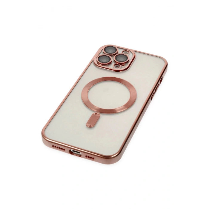 Newface iPhone 13 Pro Kılıf Kross Magneticsafe Kapak - Rose