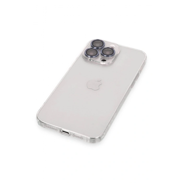 Newface iPhone 13 Pro Kılıf Luko Lens Silikon - Sierra Blue