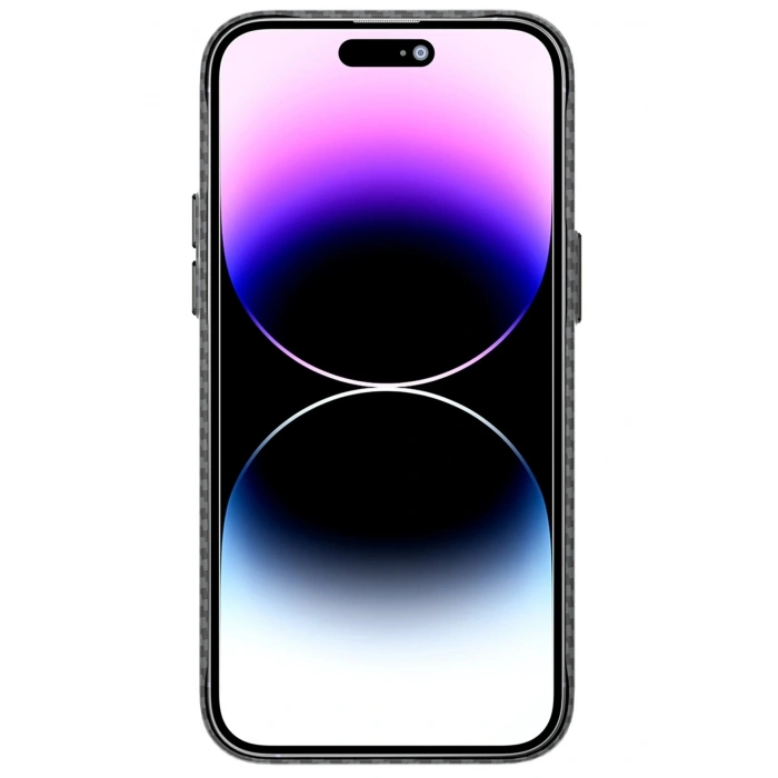 Newface iPhone 13 Pro Kılıf Mekanik Magsafe Kapak - Füme - 1