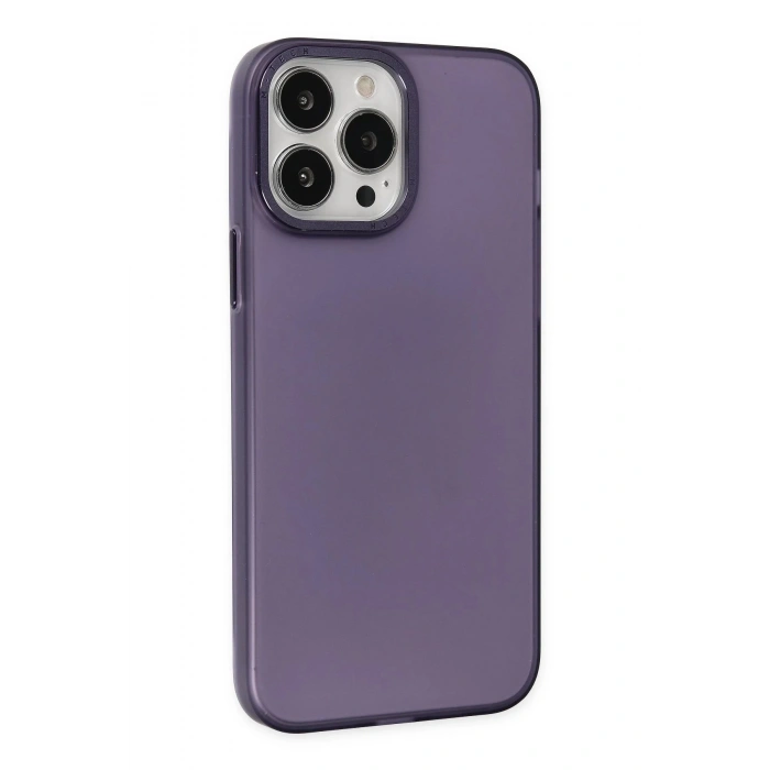 Newface iPhone 13 Pro Kılıf Modos Metal Kapak - Derin Mor