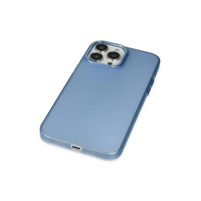 Newface iPhone 13 Pro Kılıf Modos Metal Kapak - Mavi