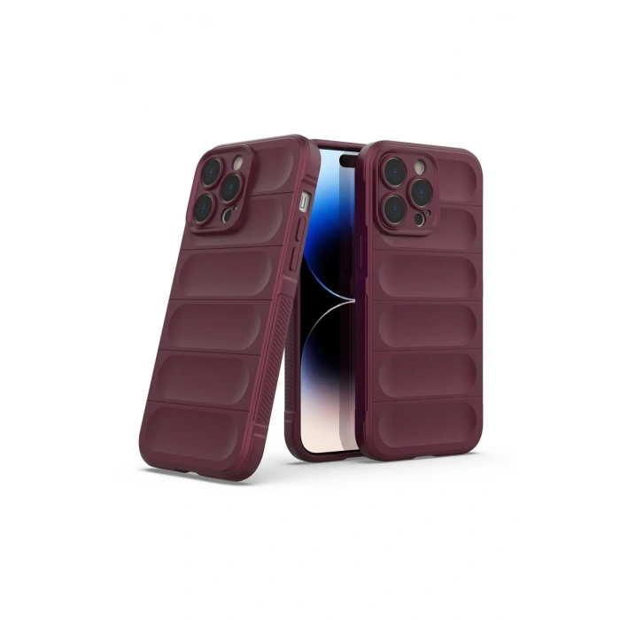 Newface iPhone 13 Pro Kılıf Optimum Silikon - Bordo