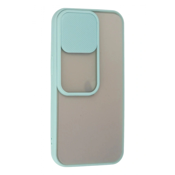 Newface iPhone 13 Pro Kılıf Palm Buzlu Kamera Sürgülü Silikon uaz