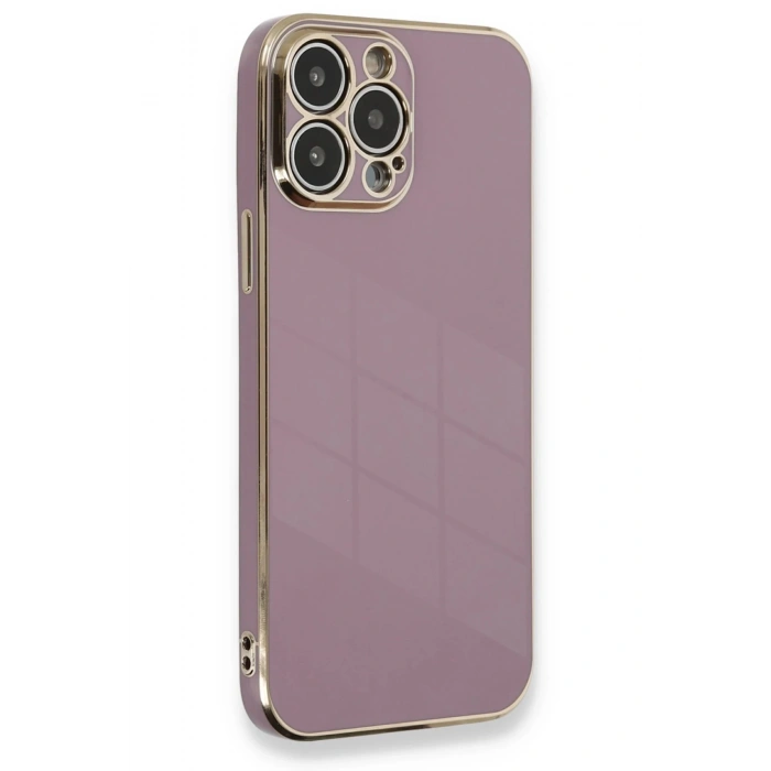 Newface iPhone 13 Pro Kılıf Volet Silikon - Mor