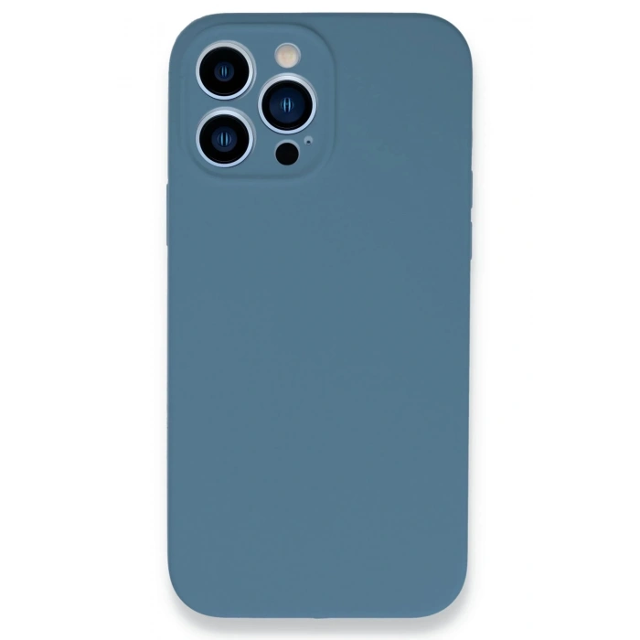 Newface iPhone 13 Pro Max Kılıf Lansman Legant Silikon - Açık Mavi