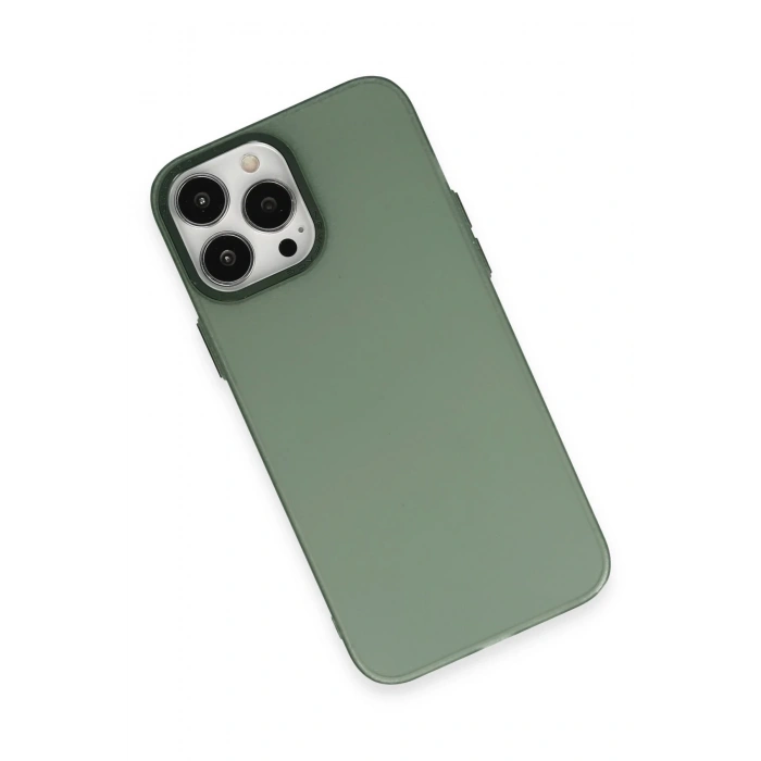 Newface iPhone 13 Pro Max Kılıf Modos Metal Kapak - Koyu Yeşil