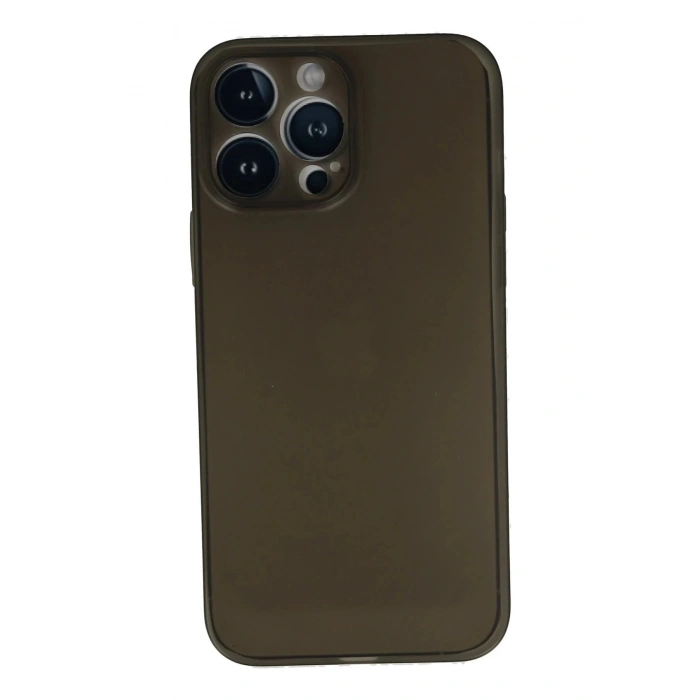 Newface iPhone 13 Pro Max Kılıf PP Ultra İnce Kapak - Gri