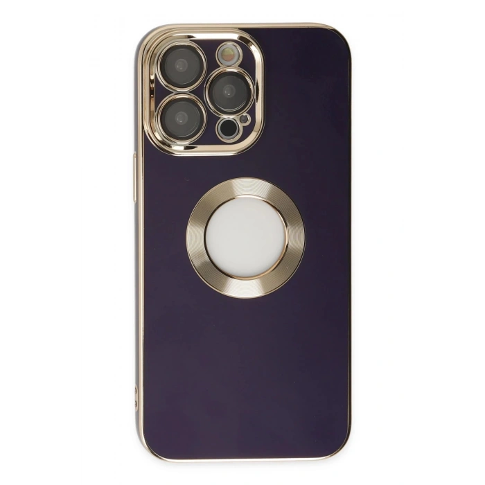 Newface iPhone 13 Pro Max Kılıf Store Silikon - Derin Mor