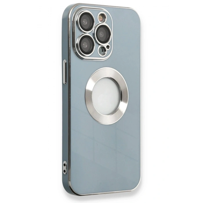 Newface iPhone 13 Pro Max Kılıf Store Silikon - Sierra Blue