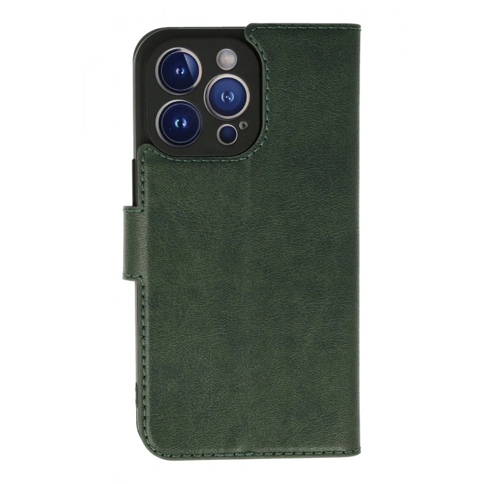 Newface iPhone 13 Pro Max Kılıf Trend S Plus Kapaklı Kılıf - Yeşil