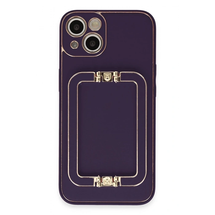 Newface iPhone 14 Kılıf Coco Elit Kapak - Derin Mor