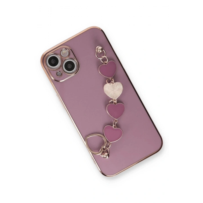 Newface iPhone 14 Kılıf Esila Silikon - Mor