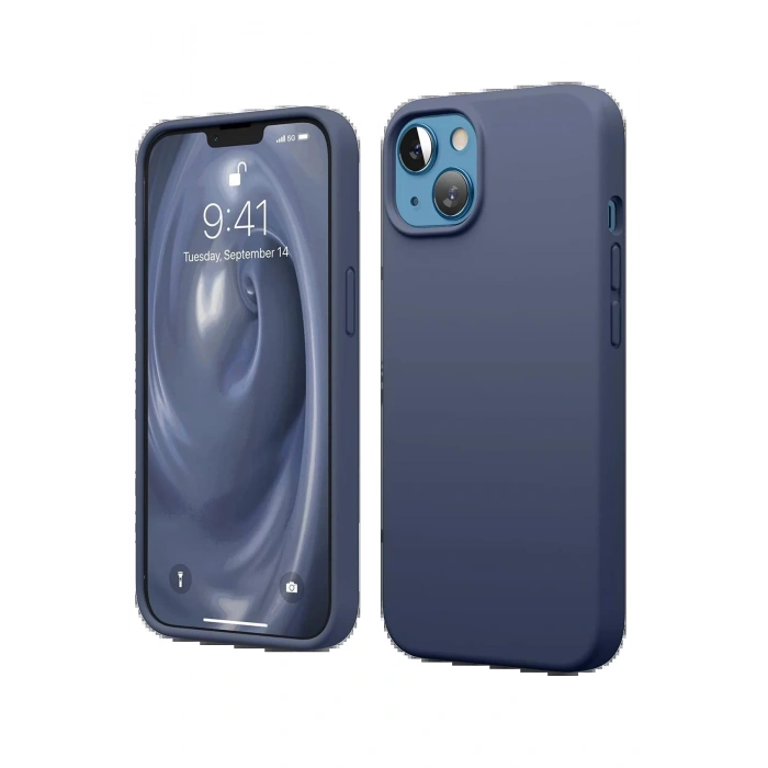 Newface iPhone 14 Kılıf First Silikon - Lacivert