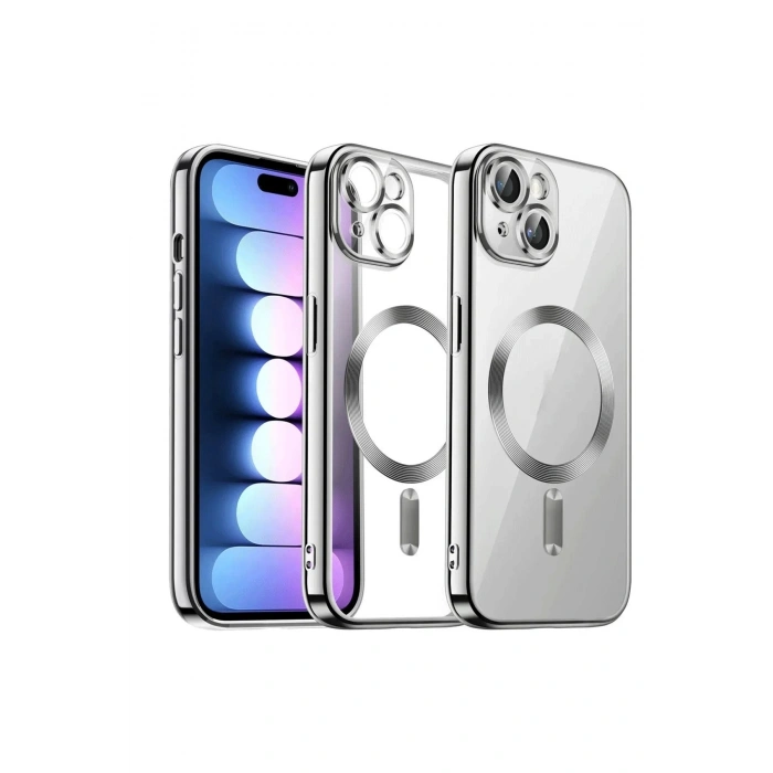 Newface iPhone 14 Kılıf Kross Magneticsafe Kapak - Titan Gri