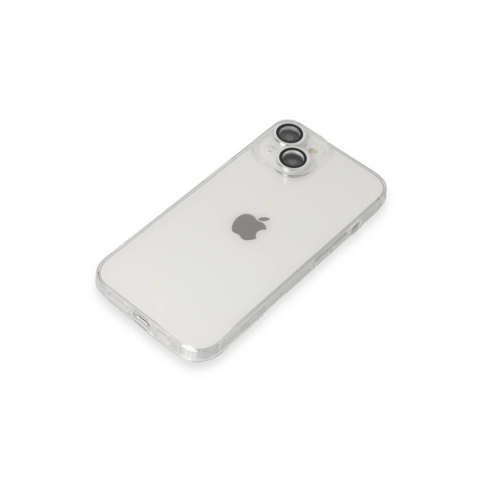 Newface iPhone 14 Kılıf Luko Lens Silikon - Gümüş