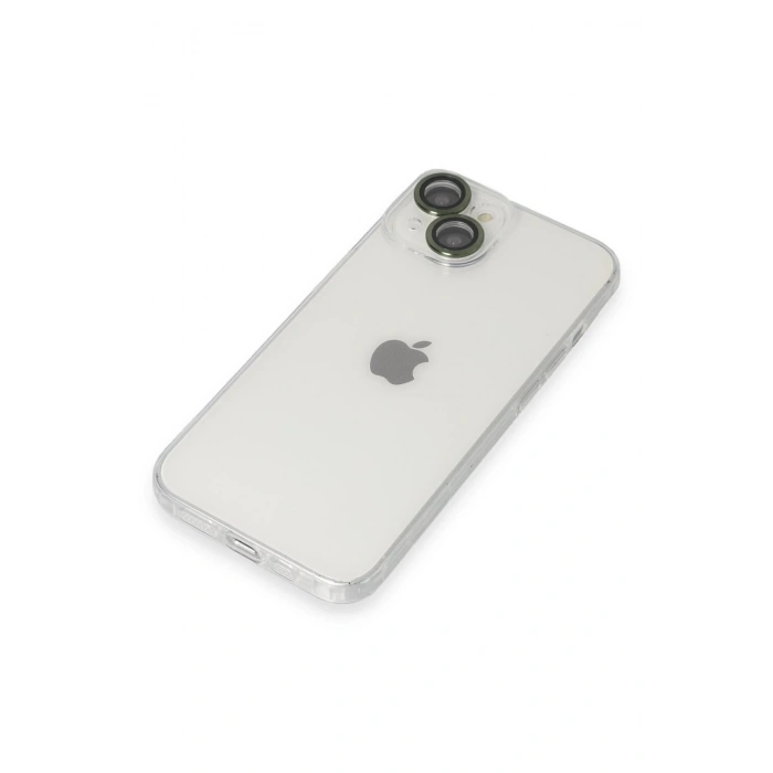Newface iPhone 14 Kılıf Luko Lens Silikon - Yeşil