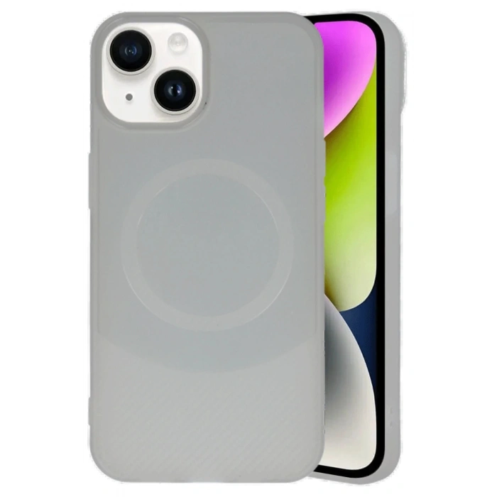 Newface iPhone 14 Kılıf Maya Karbon Kapak - Gri