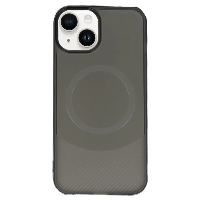 Newface iPhone 14 Kılıf Maya Karbon Kapak - Siyah