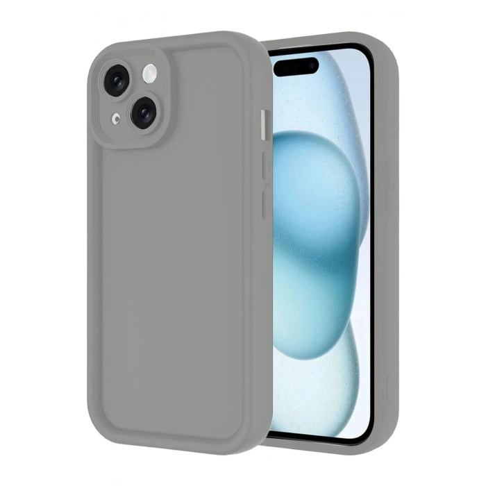 Newface iPhone 14 Kılıf Viera Silikon - Gri