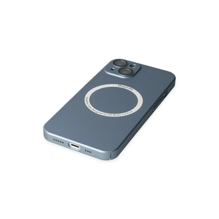 Newface iPhone 14 Plus Kılıf Jack Magneticsafe Lens Silikon - Sierra Blue