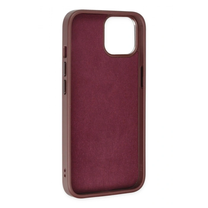 Newface iPhone 14 Plus Kılıf King Kapak - Bordo-Siyah