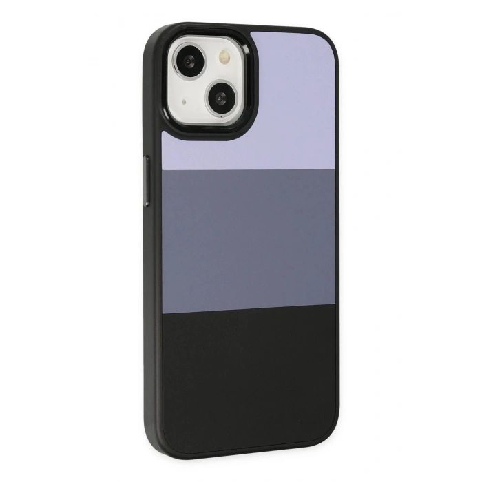 Newface iPhone 14 Plus Kılıf King Kapak - Lila-Siyah