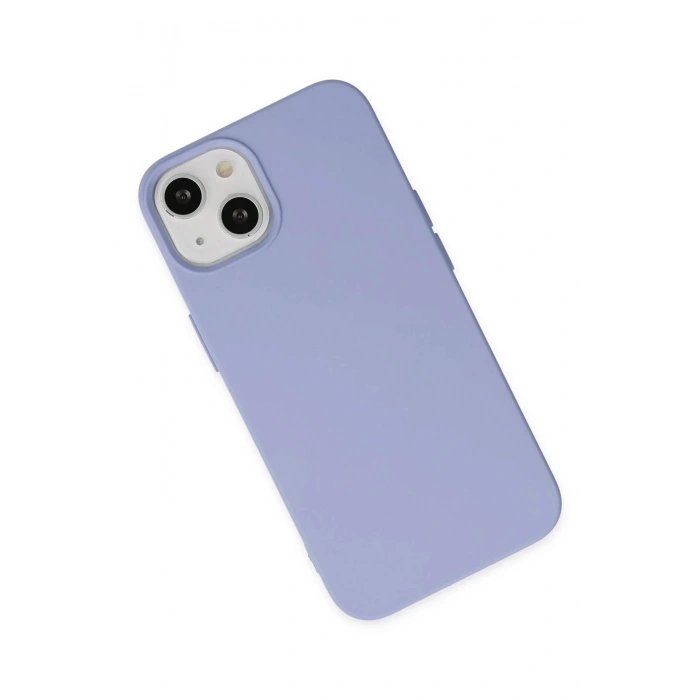 Newface iPhone 14 Plus Kılıf Nano içi Kadife Silikon - Lila