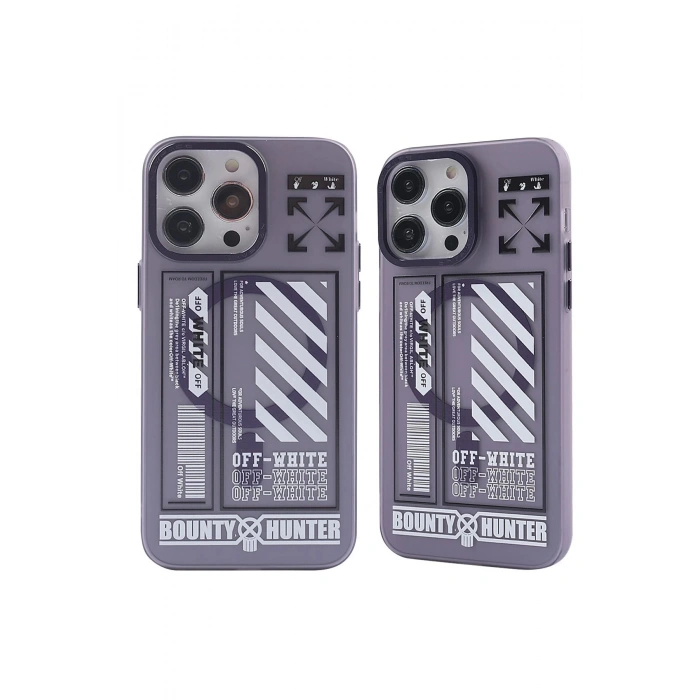 Newface iPhone 14 Pro Kılıf Apollo Magneticsafe Desenli Kapak - Apollo Mor - 1