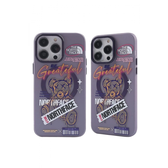 Newface iPhone 14 Pro Kılıf Apollo Magneticsafe Desenli Kapak - Apollo Mor - 2