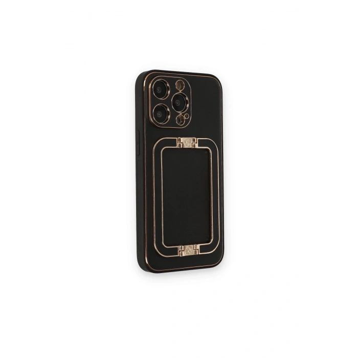 Newface iPhone 14 Pro Kılıf Coco Elit Kapak - Siyah
