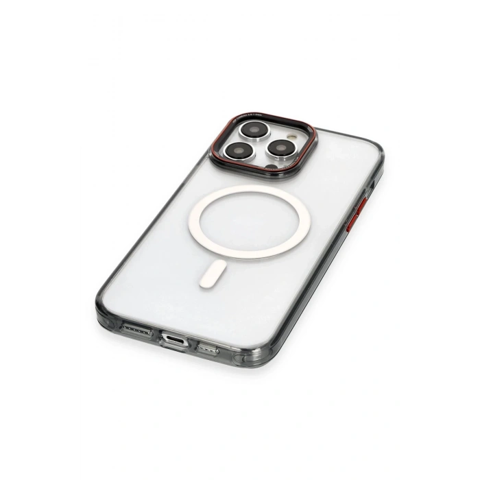 Newface iPhone 14 Pro Kılıf Dinamik Magneticsafe Silikon - Siyah