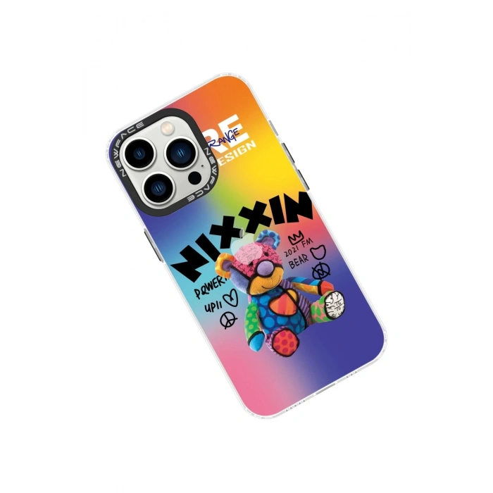 Newface iPhone 14 Pro Kılıf Estoril Desenli Kapak - Estoril - 11