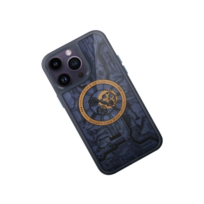 Newface iPhone 14 Pro Kılıf Magic Magneticsafe Silikon - Siyah