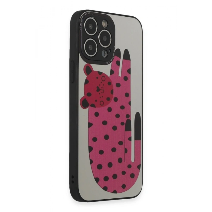 Newface iPhone 14 Pro Kılıf Mirror Desenli Kapak - Mirror - 12