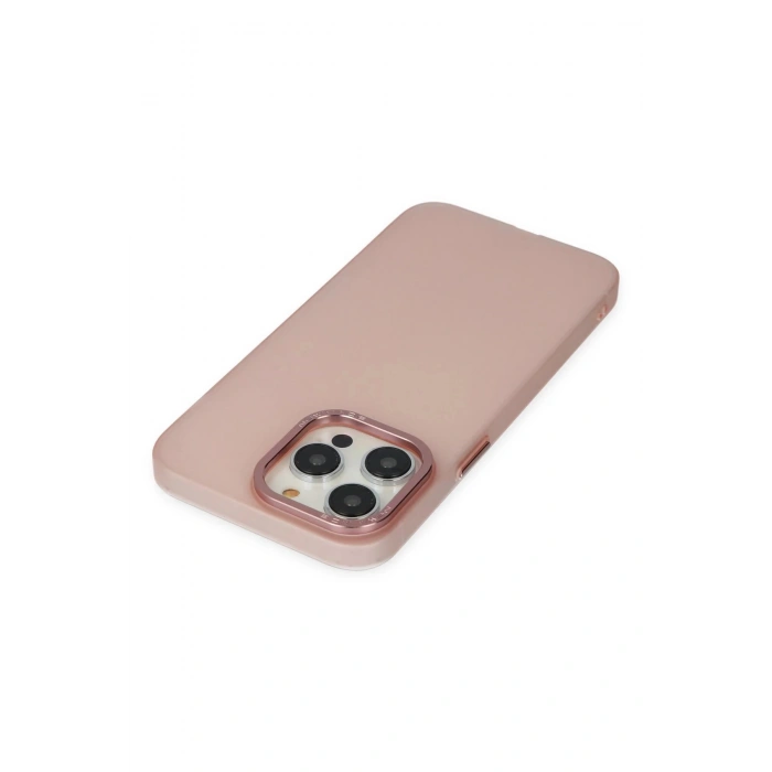 Newface iPhone 14 Pro Kılıf Modos Metal Kapak - Pembe