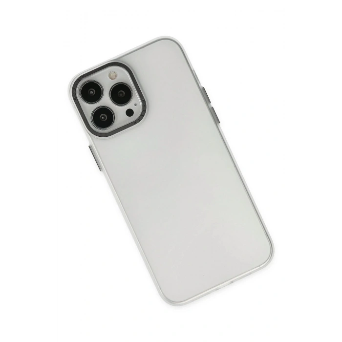 Newface iPhone 14 Pro Kılıf Modos Metal Kapak - Şeffaf