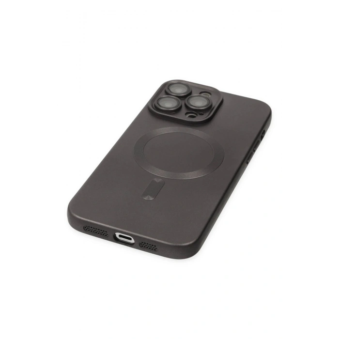 Newface iPhone 14 Pro Kılıf Moshi Lens Magneticsafe Silikon - Füme